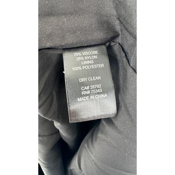 House Of Harlow 1960 Black Velvet Mini Dress Crystal Strap Womens Small New - Picture 13 of 13